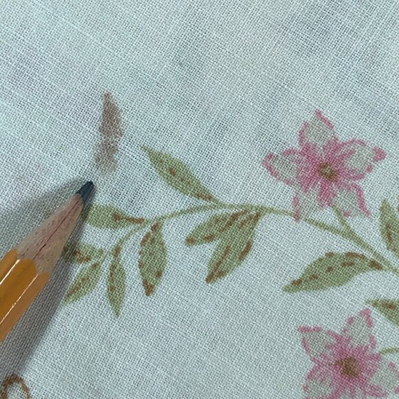 Pair Vtg Ely & Walker Muslin Pillowcases Floral Rose Raspberry Cream Cottagecore - Picture 4 of 8